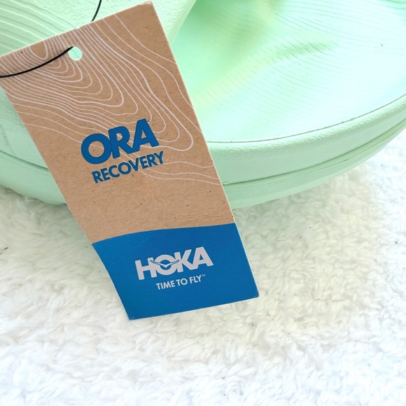 NEW Hoka Ora Recovery 3 Sandals Slides Men’s Size 14 Lime Glow Comfort main image 5